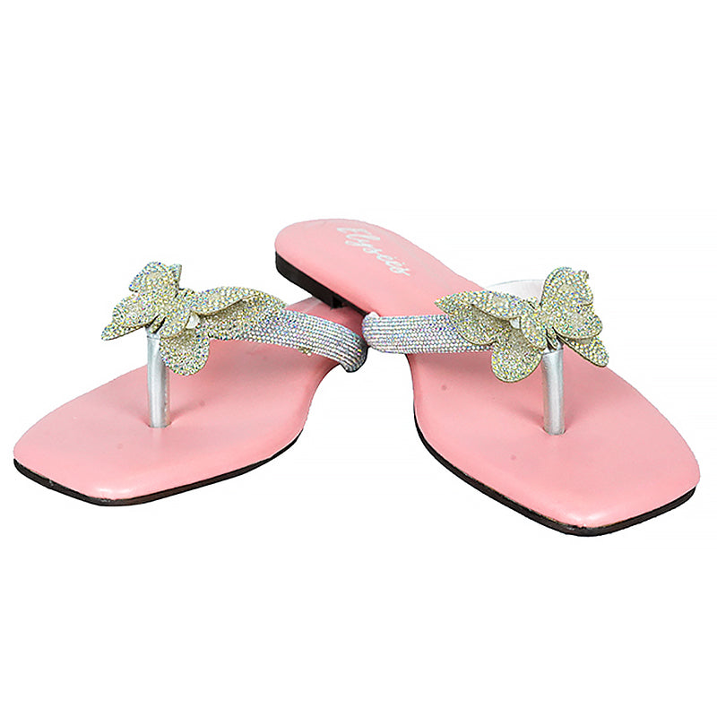 Papillon pink Chappal