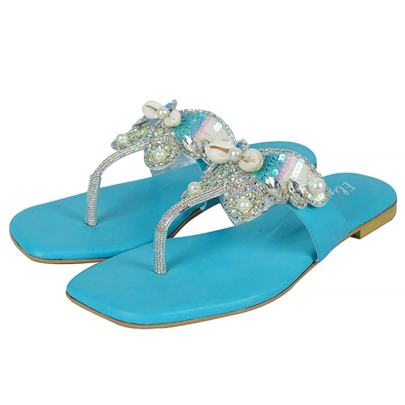 Buy Papillon Aqua Chappal online